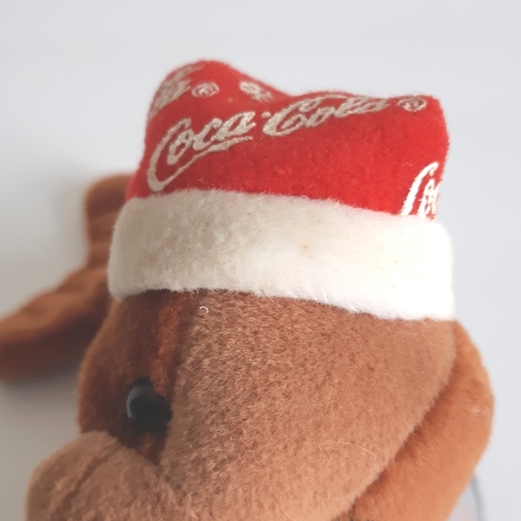 2 Coca-Cola bean bag plush animals - reindeer and walrus - Picture 8 of 14